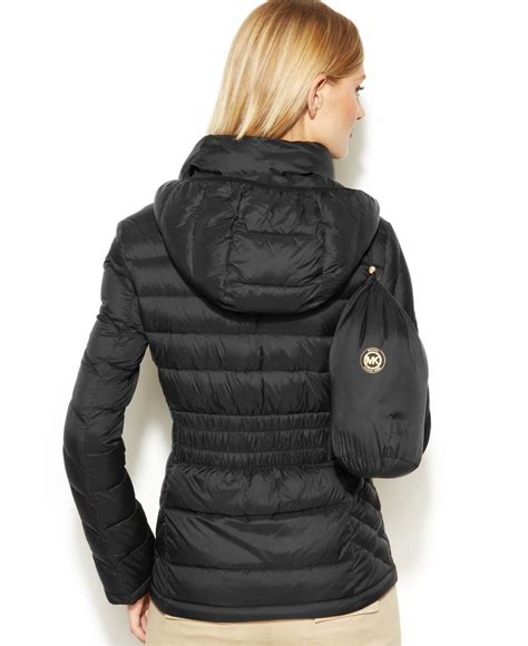 michael kors chevron puffer coat|michael kors down puffer coat.